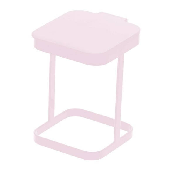 Small Garbage Bag Rack, Kitchen Countertop Garbage Bag Hanging Holder, Portable with Lid Desktop Trash Bag Holder for Picnic, Kitchen, Indoor RV Pink