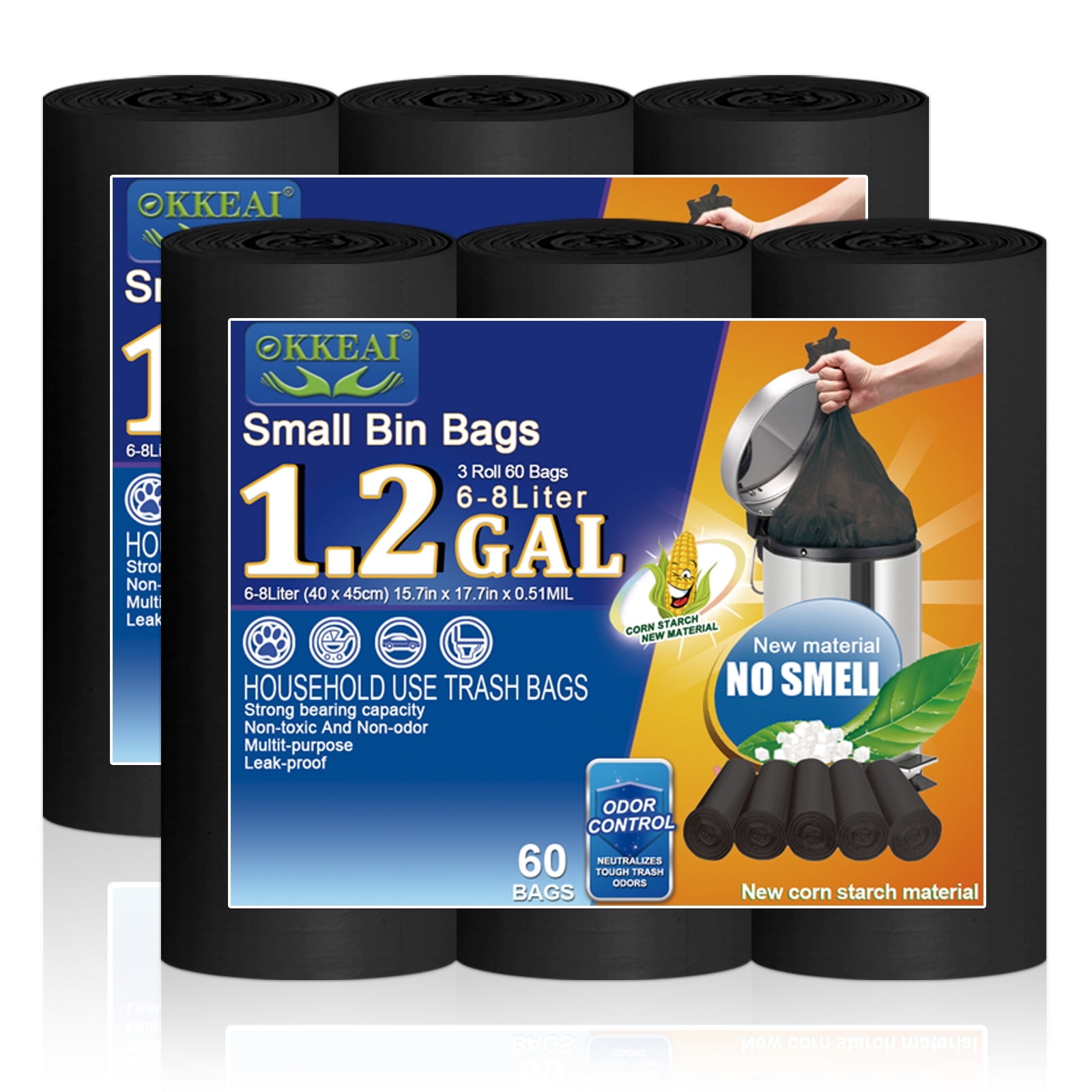 Popular Bath Sinatra Black Collection Bathroom Waste Basket