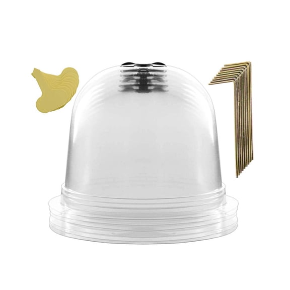 Small Garden Cloche Humidity Plant Dome Reusable Thick Garden Plant Protector Bells Covers Clear Plastic Dome