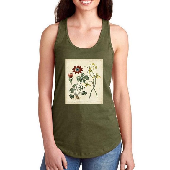 Small Garden Display Ii Racerback Tank Women -Sydenham Edwards Designs, Female Large