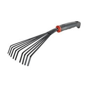 Small Garden Rake,Steel Hand Rake for Soil Leveling, Weeding & Cultivating, Lightweight Compact Gardening Tool for Yard Lawn Flower Bed1Pcs