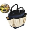 thumbnail image 1 of Small Garden Tool Bag Waterproof Gardening Hand Tool Storage Bag Heavy Duty Oxford Tote Organizer Bag with 8 Pockets, Garden Utensil Handbag for Women Men, 1 of 6