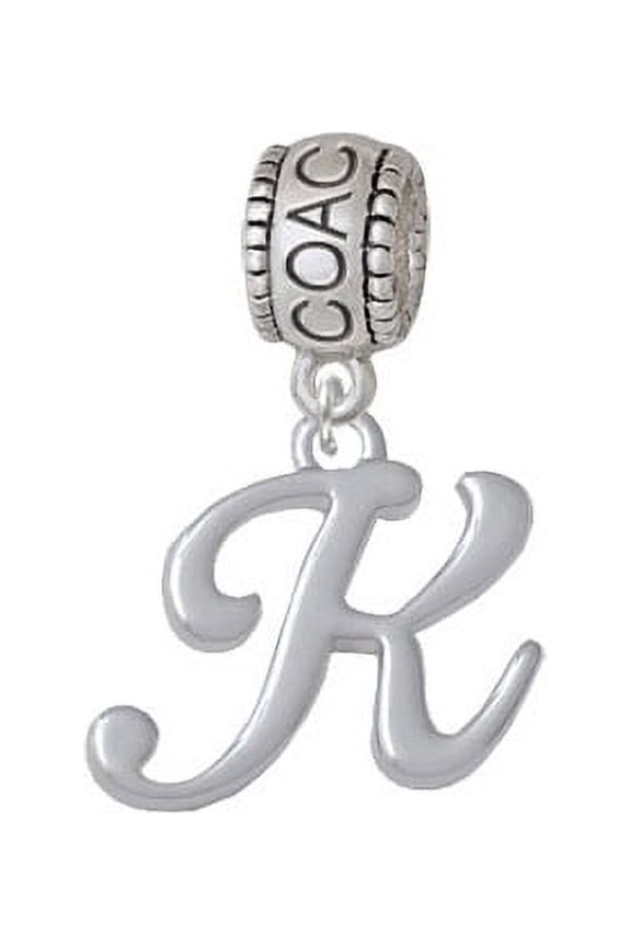 Small Gelato Script Initial - K - Coach Charm Bead