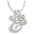 thumbnail image 1 of Small Gelato Script Initial - & - S - Crystal Initial Sophia Necklace, 18"+1", 1 of 2