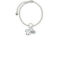 thumbnail image 1 of Small Gelato Script Initial - U - Wonder Woman You Are Loved Circle Bracelet, 1 of 1