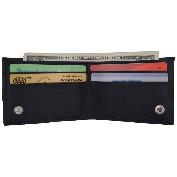 Small Genuine Leather Kids Bifold Wallet 86