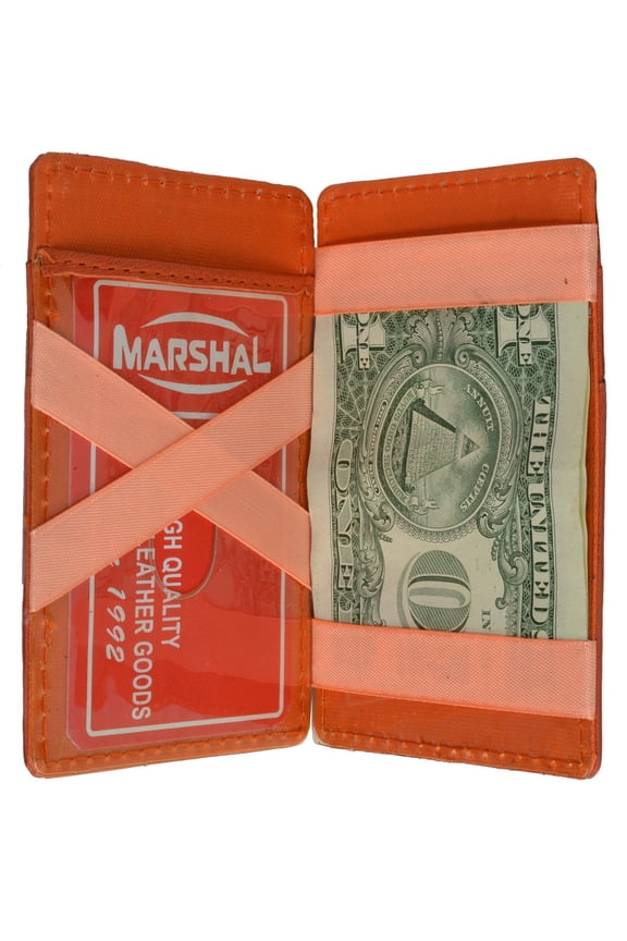 Small Genuine Leather Mens Magic Card Holder Wallet 1420 (C)