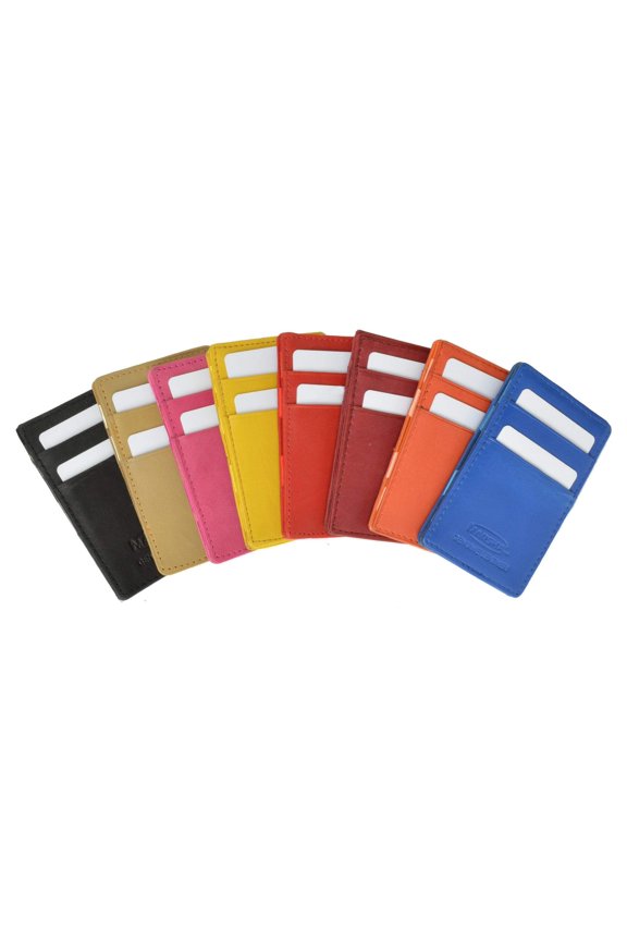 Small Genuine Leather Mens Magic Card Holder Wallet 1420 (C)