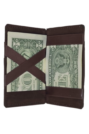 Small Genuine Leather Mens Magic Card Holder Wallet 1420 (C)