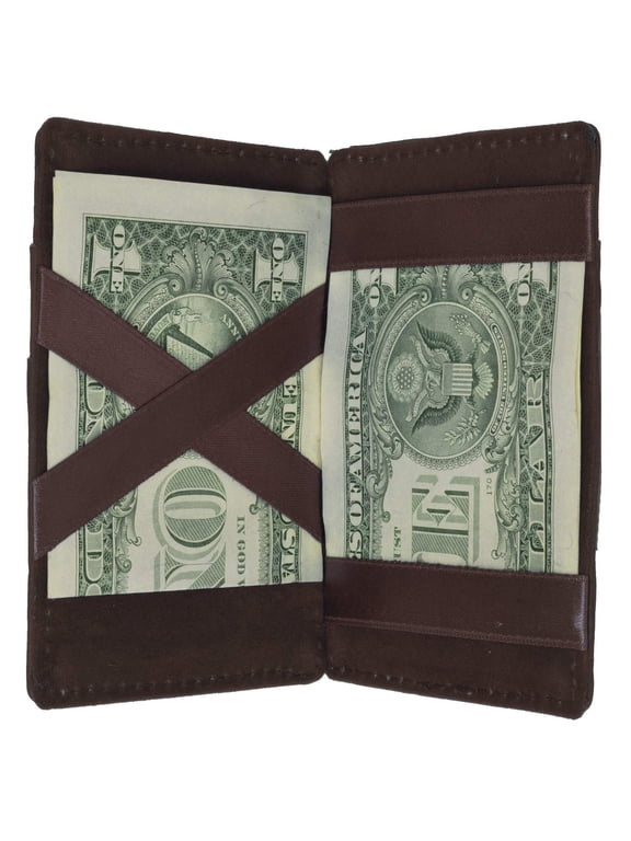 Small Genuine Leather Mens Magic Card Holder Wallet 1420 (C)
