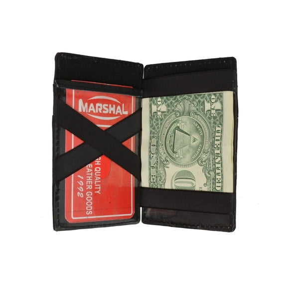 Small Genuine Leather Mens Magic Card Holder Wallet 1420 (C)