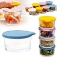thumbnail image 1 of Small Glass Bowls with Airtight Lids, Leak Proof Stackable Custard and Prep Bowls for Sauces, Dips, Candy, Dessert, Microwave Safe Mixing Bowls, 1 of 7