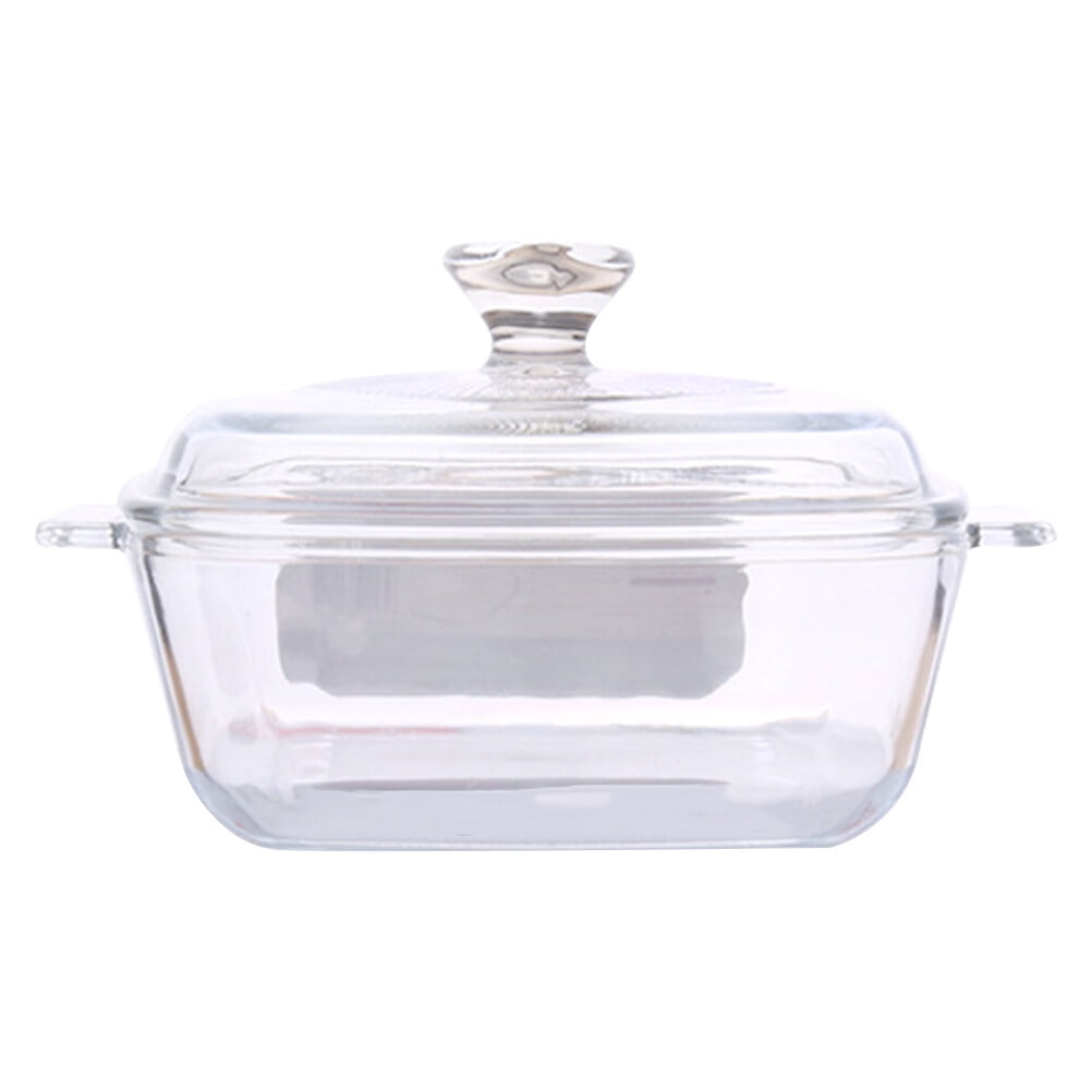 Small Glass Casserole Dish With Glass Lid Round Glass Microwave Safe