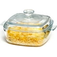 thumbnail image 1 of Small Glass Casserole Dish with Lid Oven Safe Square Casserole Dish Microwave Glass Bowl With Lid Microwavable Cookware, 1 of 6
