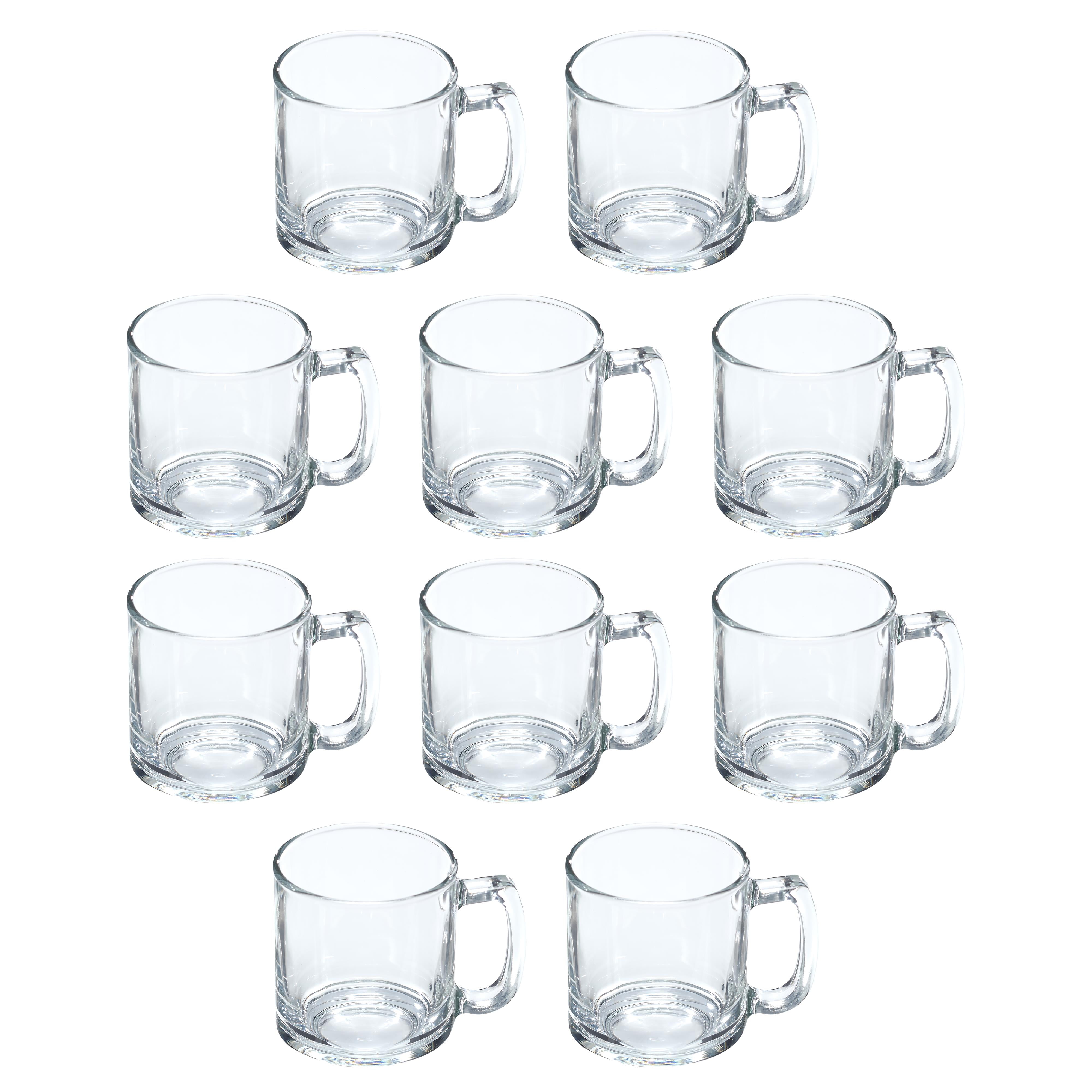 Wholesale Glass Coffee Mugs 12Oz Clear Glass With Handle