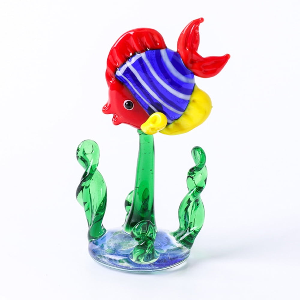 Curated visual reference: Gallery Detail: Powodzenia Small Glass Miniature Figurines Hand Blown Glass Fish Water