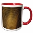 thumbnail image 1 of 3drose, Small Gold Metal Effect Honeycomb Pattern, 11oz Two-tone Red Mug, 1 of 6