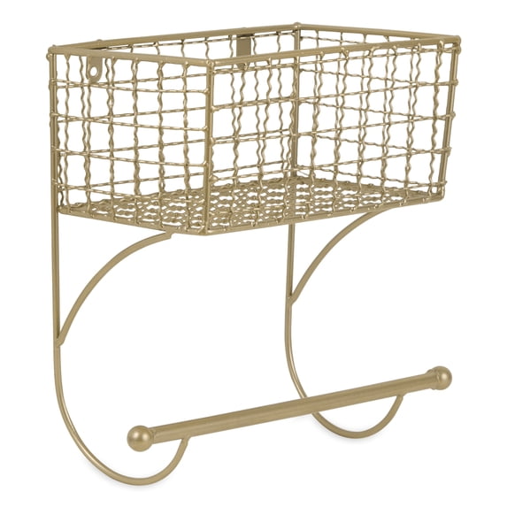 Small Gold MetalFarmhouse Towel Rack 8.25x5.5x9.8