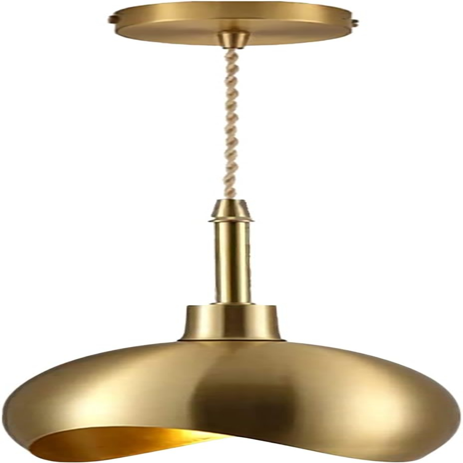 Small Gold Pendant Light Dome Pendant Kitchen Island Farmhouse Barn