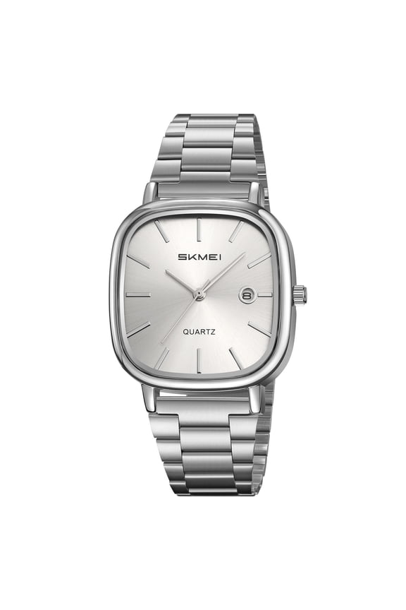 Small Gold Quartz Watch Stainless Steel- Japanese Movement, Date Window, Waterproof Dress Watch, Multiple Color Dial Options, Gift Ready Packaging