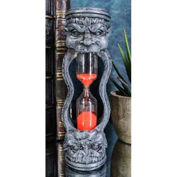 Small Gothic Ancient Gargoyle Chimera Invertible Buttress Pillar Sand Timer