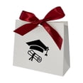 thumbnail image 1 of Small Graduation Season Gift Bag with Bow Ribbon, for Teachers Students Graduation Favors Graduation Season Theme Party Supplies Decoration, 1 of 6