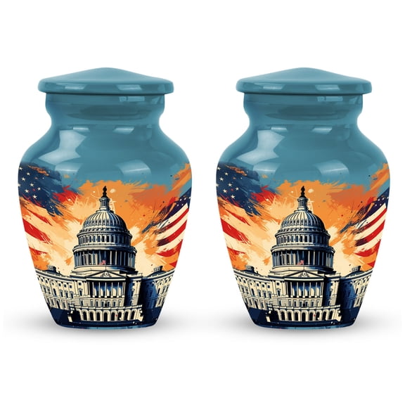 Small Grand Canyon At Sunset Urn For Ashes Adult Female & Male - Urn For Human Ashes Adult Women - Urns For Ashes - Urns For Ashes Keepsake - Urn For Cremation Ashes(Size - 3inch, 2pcs)
