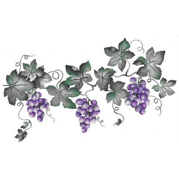 Small Grape Vine Wall Stencil SKU #2933B by Designer Stencils