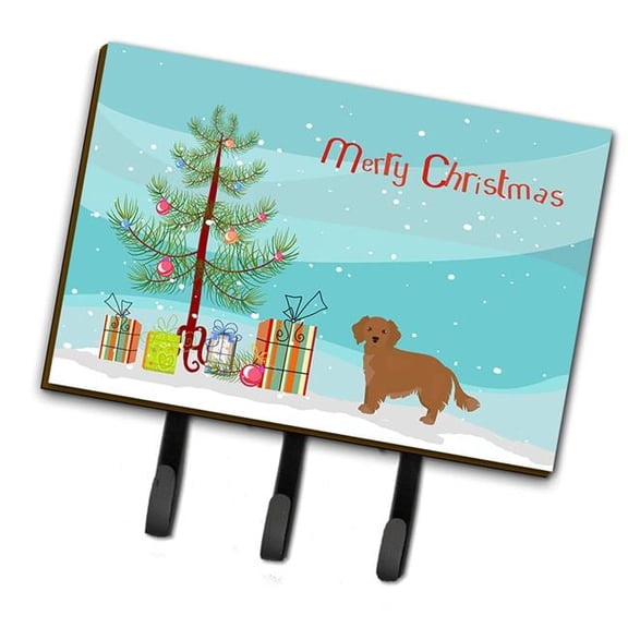 Small Greek Domestic Dog Kokoni Christmas Tree Leash or Key Holder