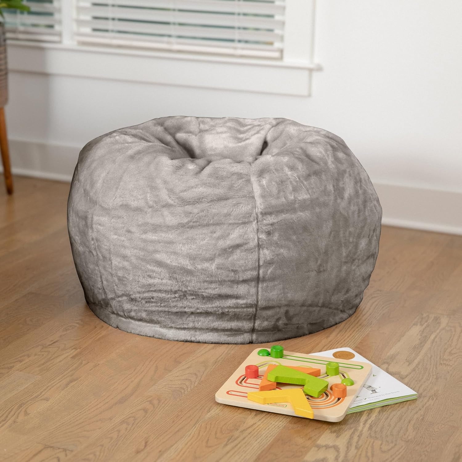 Small Green Dot Bean Bag Chair for and Teens