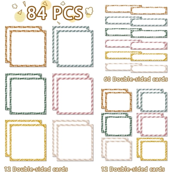 Small Group Management Pocket Chart with 84 Cards - Classroom Teacher Must Haves Jobs Chart Organizer for Work Display, Essential Learning Supplies for Elementary Homeschool (48 Pockets)$$Office