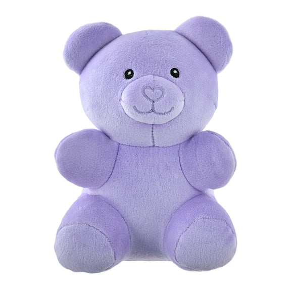 Small Gummy Bear Plush - 6.3in Valentine's Day Stuffed Bear Soft Cuddly Plush Toy for Romantic Gifts & Holiday Decor (Purple)