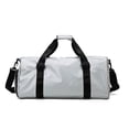 thumbnail image 1 of Small Gym Bag , Workout Bag for Sports and Weekend Getaway, with Shoe and Wet Clothes Compartments-Silver gray, 1 of 6
