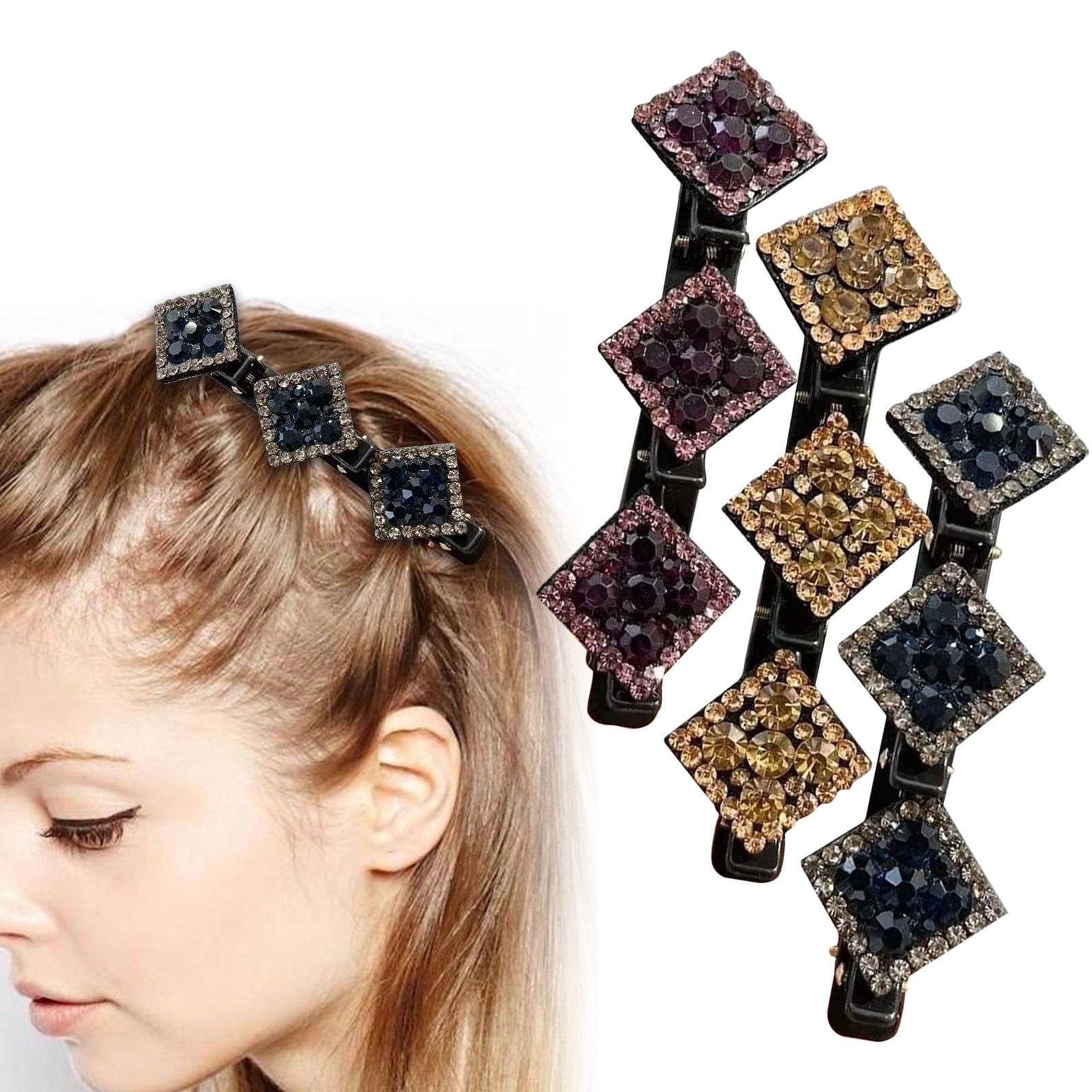Small Hair Barrettes with Teeth Metal Hair Barrettes Thick Hair Hair