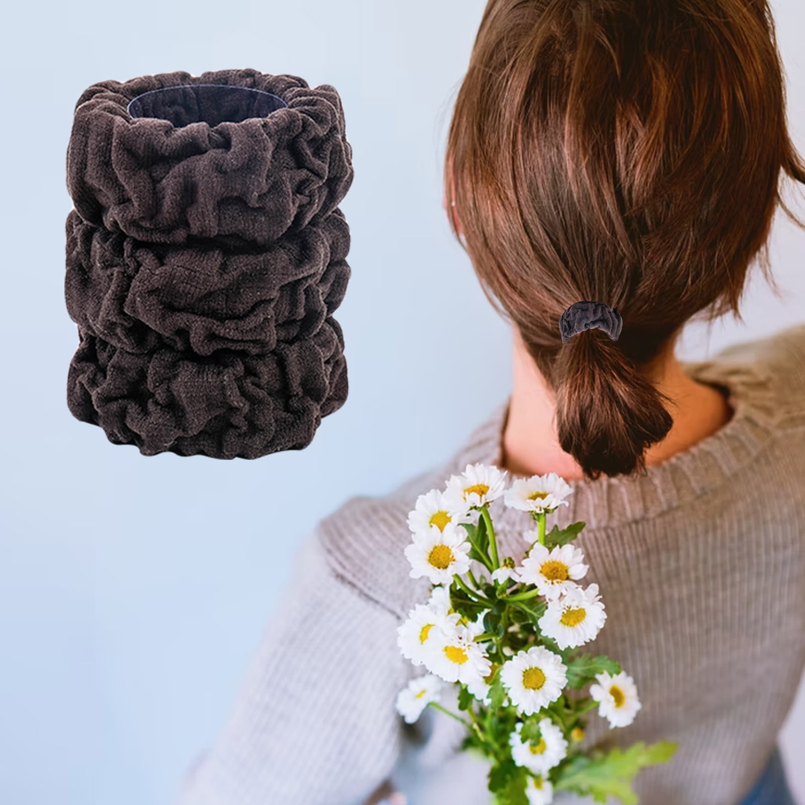 Small Hair Elastics for Braids 40 Scrunchies Hair Elastics for Women's