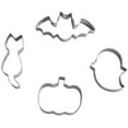 thumbnail image 1 of Small Halloween Cookie Cutter Set, from 2.2” to 3.1” - 4 Piece - Stainless Steel, 1 of 2