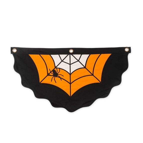 Small Halloween Spider Web Cotton Bunting