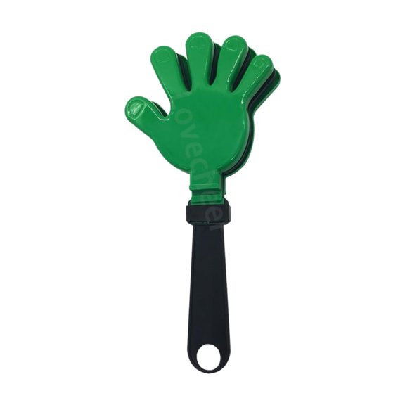 Small Hand Clapper, Green, 28x12x2, polyester, Lightweight, Fun Design, Suitable for Parties and Celebrations, Encourages Interaction.