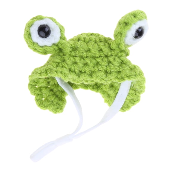 Small Hand Knitted Pet Hat Cute Tiny Hamster Hat for Parrot Snake Guinea Pigs Head Cover Costume