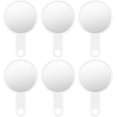 thumbnail image 1 of Small Hand Mirror, 3 Inches Mini Hand Held Compact Folding Mirror for Men Women (White, Pack of 6), 1 of 6