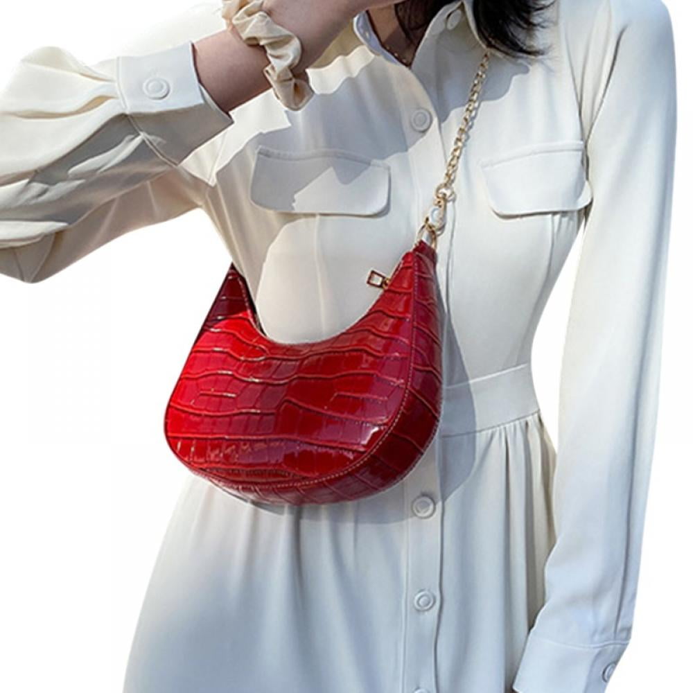  Hipi-shop Fashion color Personalized design nylon dumpling bag  crossbody bag street style shoulder bag purse wallet for men and women  (Black) : Clothing, Shoes & Jewelry