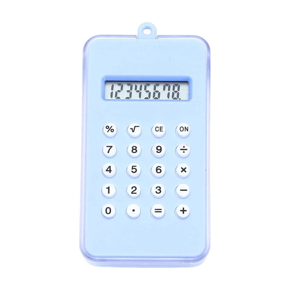 Small Handheld Calculator - Basic Cute Calculator for Teachers Students Basics Office | Sensitive Button, Blue