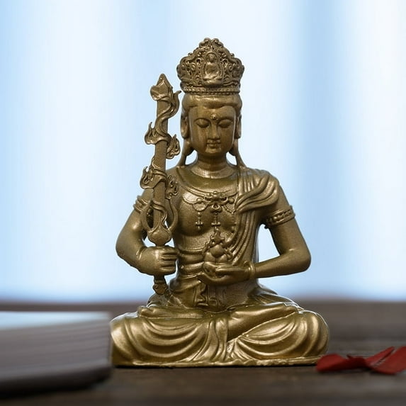 Small Handmade Akasagarbha Buddha Statue - Zen Meditation & Spiritual Home Decor
