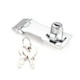 thumbnail image 1 of Small Hasp & Handle Metal Lock Hasp Door Buckle Security Door Clasp Knob Shed Locks for Cabinets Cupboard Drawer Gate, 1 of 8
