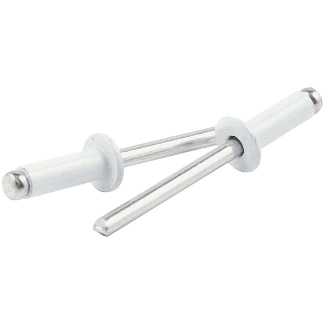 Small Head Aluminum Rivet, White - Pack of 250