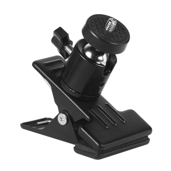 Small Head Camera Bracket With 1/4Inch Adapter 360 Degree For Easy Mounting On Tripods Pipe And Boards