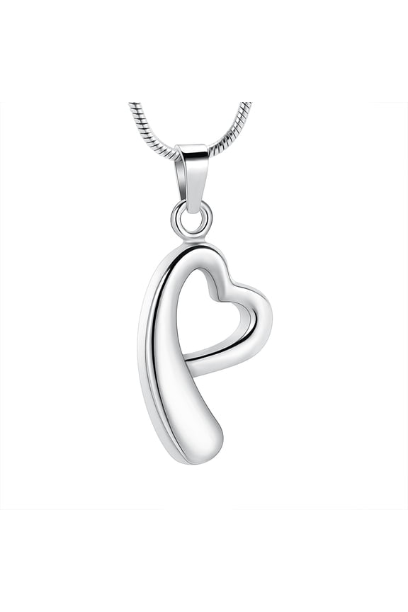 Small Heart Cremation Urn Necklace for Ashes Stainless Steel Memorial Ash Pendant Keepsake Jewelry for Mom/Dad/Sister/Wife