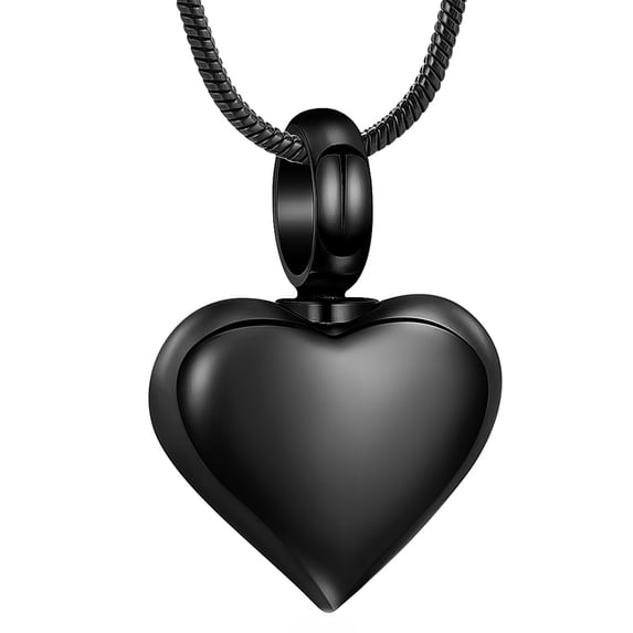 Small Heart Cremation Urn Necklace for Ashes Stainless Steel Memorial Ash Pendant Keepsake Jewelry