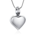 thumbnail image 1 of Small Heart Cremation Urn Necklace for Ashes Stainless Steel Memorial Ash Pendant Keepsake Jewelry, 1 of 7