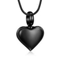 thumbnail image 1 of Small Heart Cremation Urn Necklace for Ashes Stainless Steel Memorial Ash Pendant Keepsake Jewelry, 1 of 7